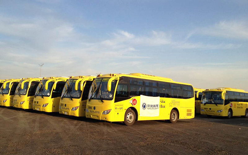 In 2014, 489 SLK6902 school buses were delivered to the Saudi terminal.
